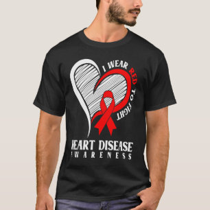 T-shirt Je Porte Du Rouge Pour Lutter Contre La Sensibilis
