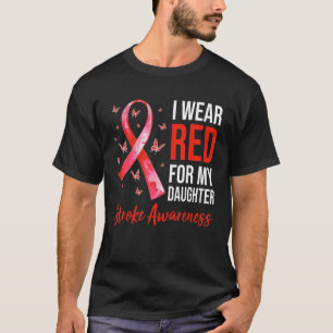 T-shirt Je Porte Du Rouge Pour Ma Fille Sensibilisation À 