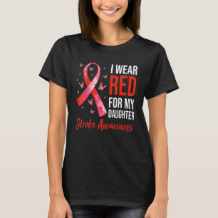 T-shirt Je Porte Du Rouge Pour Ma Fille Sensibilisation À 