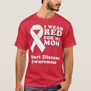 T-shirt Je Porte Du Rouge Pour Ma Mère Sensibilisation aux