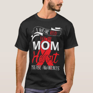 T-shirt Je Porte Du Rouge Pour Ma Mère Sensibilisation Aux