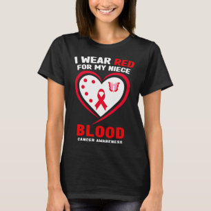 T-shirt Je Porte Du Rouge Pour Ma Nièce Sensibilisation Au