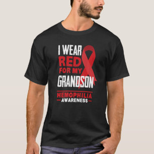 T-shirt Je Porte Du Rouge Pour Ma Sensibilisation À L'Hémo