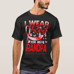 T-shirt Je Porte Du Rouge Pour Mes Débutants De Grand-Père