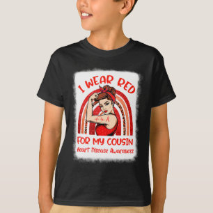 T-shirt Je Porte Du Rouge Pour Mon Cousin Cardiopathie M S