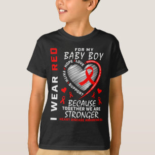 T-shirt Je Porte Du Rouge Pour Mon Fils Produit De Sensibi