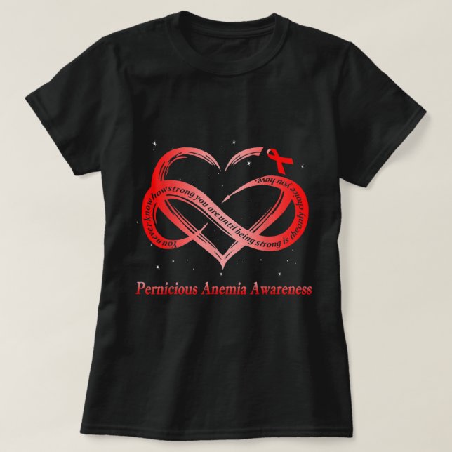 T-shirt Je Porte Du Rouge Pour Un Guerrier Pernicieux De S (Design devant)