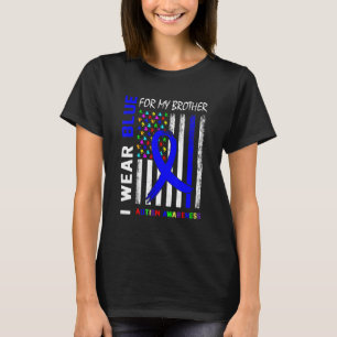 T-shirt Je Porte Du Ruban Bleu Pour Ma Sensibilisation sur