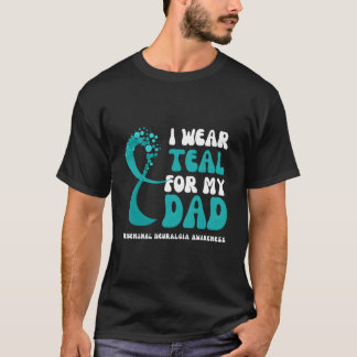 T-shirt Je porte du sarcelle pour la sensibilisation à la