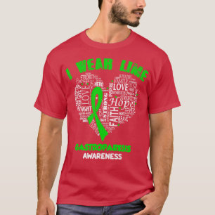 T-shirt Je Porte Du Vert Lime Pour La Gastro-Parèse