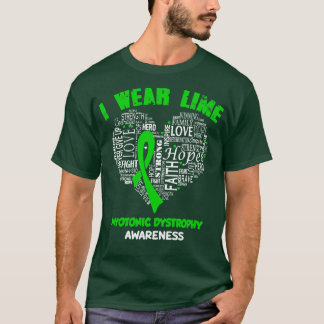 T-shirt Je Porte Du Vert Lime Pour La Sensibilisation Myot
