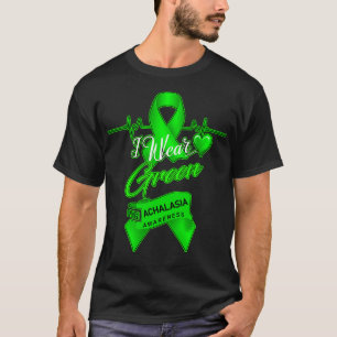 T-shirt Je porte du vert pour ACHALASIE Sensibilisation
