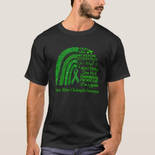 T-shirt Je Porte Du Vert Pour Cholangitis Primaire Biliair