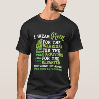 T-shirt Je Porte Du Vert Pour La Sensibilisation À La Sant