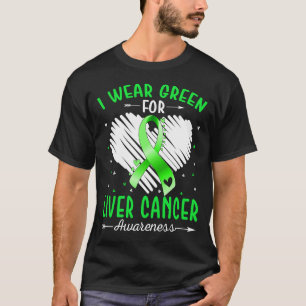 T-shirt Je porte du vert pour la sensibilisation au CANCER