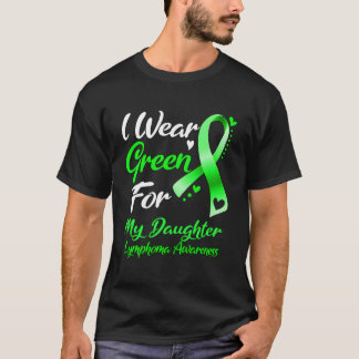 T-shirt Je Porte Du Vert Pour La Sensibilisation Au Lympho