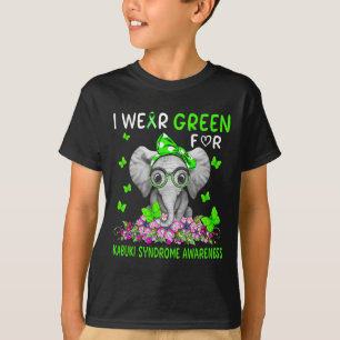 T-shirt Je porte du vert pour la sensibilisation au syndro