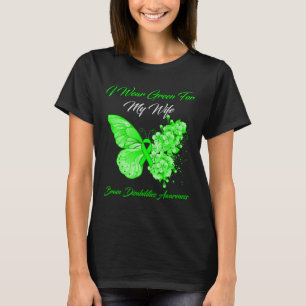 T-shirt Je Porte Du Vert Pour Ma Femme Handicapée Du Cerve