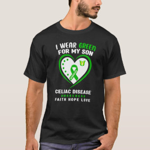 T-shirt Je Porte Du Vert Pour Ma Fille Accordée De Maladie