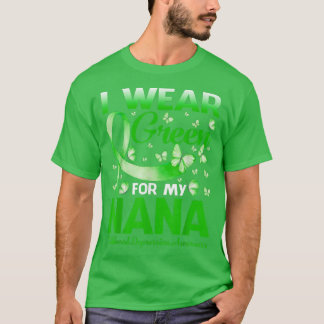 T-shirt Je porte du vert pour ma grand-mère Sensibilisatio