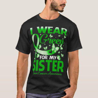 T-shirt Je Porte Du Vert Pour Ma Soeur Sensibilisation Au 