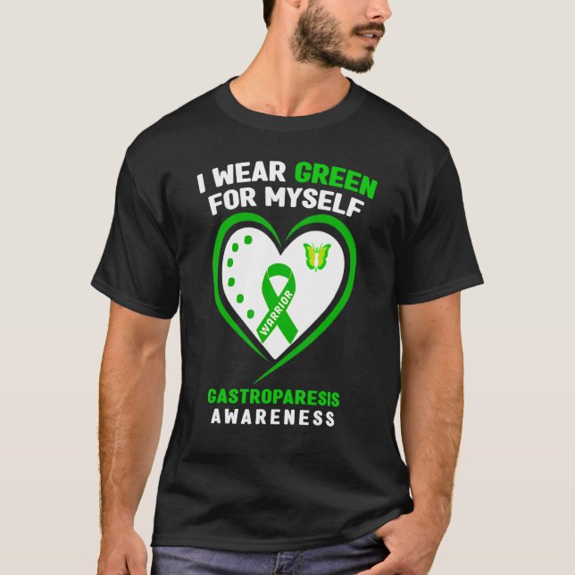 T-shirt Je Porte Du Vert Pour Moi-Même Sensibilisation À L (Devant)