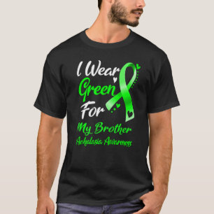 T-shirt Je Porte Du Vert Pour Mon Frère Achalasia Sensibil