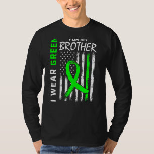 T-shirt Je Porte Du Vert Pour Mon Frère Kidney Disease