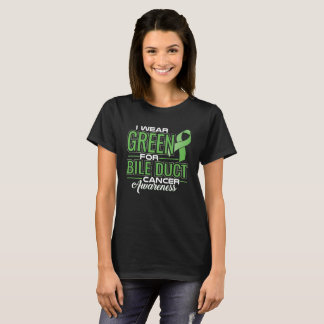 T-SHIRT JE PORTE DU VERT POUR SENSIBILISER BILE DUCT AU CA