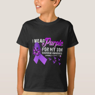 T-shirt Je Porte Du Violet Pour La Sensibilisation À La Su