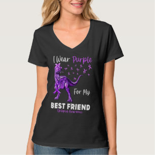 T-shirt Je Porte Du Violet Pour La Sensibilisation à L'épi