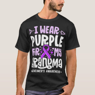 T-shirt Je Porte Du Violet Pour Ma Famille De Grand-Mère A