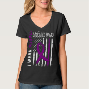 T-shirt Je Porte Du Violet Pour Ma Fille En Droit Lupus