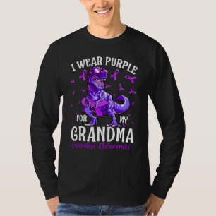 T-shirt Je porte du violet pour ma grand-mère sensibilisat