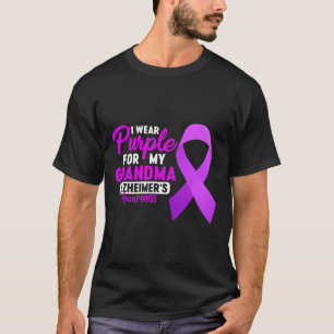 T-shirt Je Porte Du Violet Pour Ma Grand-Mère Violet Heime