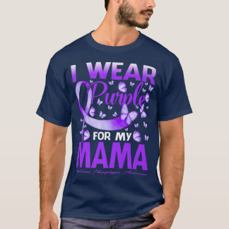 T-shirt Je Porte Du Violet Pour Ma Mama Enfance Hemiplegia