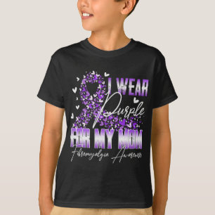 T-shirt Je Porte Du Violet Pour Ma Maman Fibromyalgie Sens