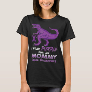 T-shirt Je Porte Du Violet Pour Ma Maman Lupus Sensibilisa