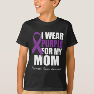 T-shirt Je Porte Du Violet Pour Ma Mère Académie De Cancer
