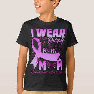 T-shirt Je Porte Du Violet Pour Ma Mère Sensibilisation À