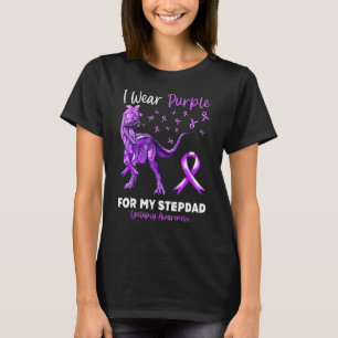 T-shirt Je Porte Du Violet Pour Ma Sensibilisation À L'Épi