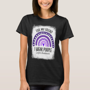 T-shirt Je Porte Du Violet Pour Mon Ami Lupus Sensibilisat