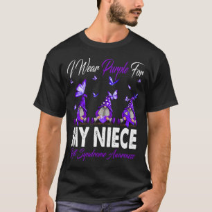 T-shirt Je Porte Du Violet Pour MON NIECE Rett Syndrome Se
