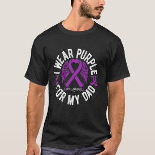 T-shirt Je porte du violet pour mon père atteint de lupus,