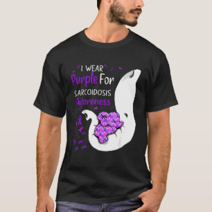 T-shirt Je Porte Du Violet Pour Sensibiliser À La Sarcoïdo