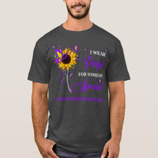 T-shirt Je Porte Du Violet Pour Sensibiliser Chiari À La M