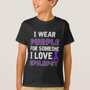 T-shirt Je porte du violet - Sensibilisation à l'épilepsie