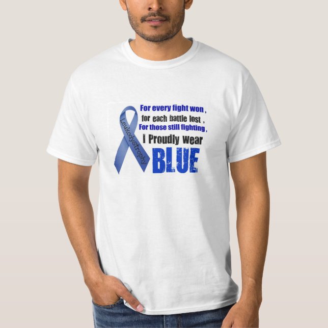 T-shirt Je porte fièrement le bleu (Devant)