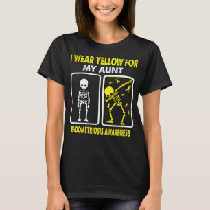 T-shirt Je Porte Jaune Pour Ma Tante SENSIBILISATION À L'E