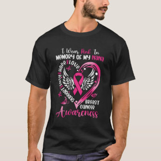 T-shirt Je porte K pour ma Nana Cancer du sein Nous K ruba